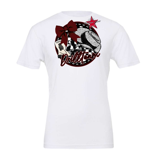Drill team Circle Design-Maroon