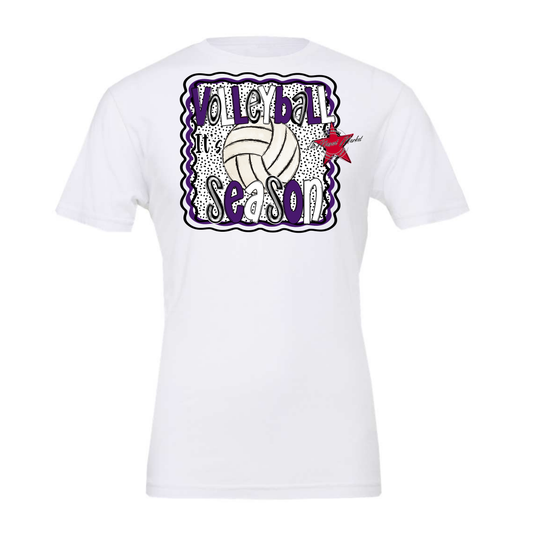 It's Volleyball Season Design-Purple