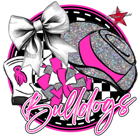 Bulldogs Circle Drillteam Design-Pink
