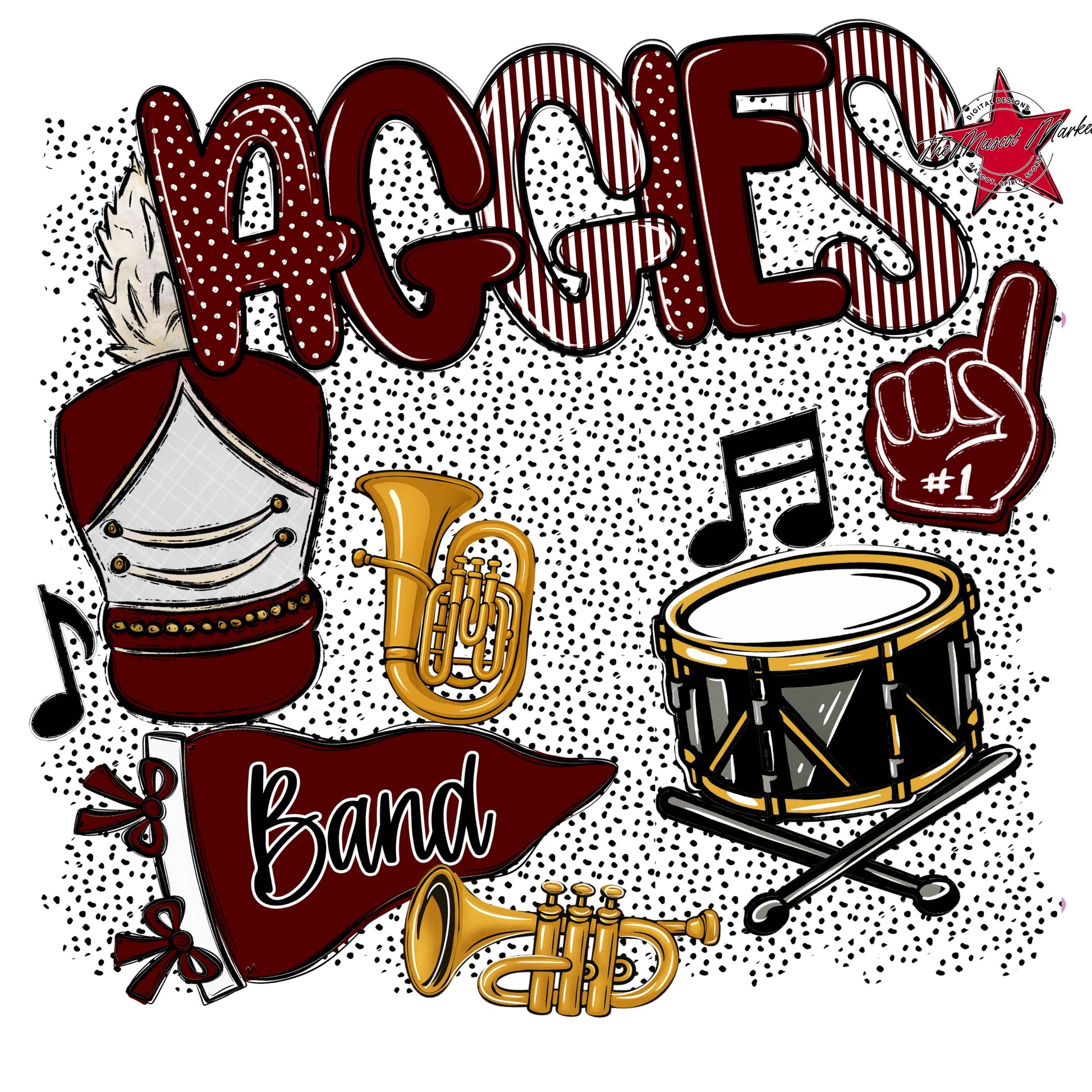 Aggies Band Spirit-Maroon