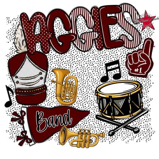 Aggies Band Spirit-Maroon