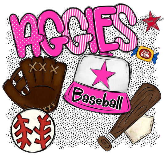 Aggies Baseball Spirit-Pink