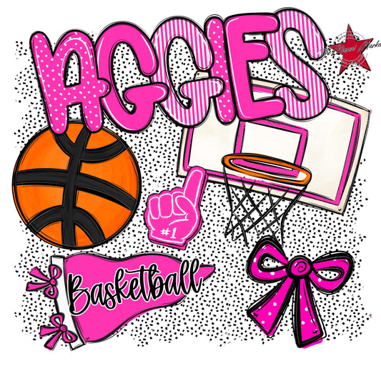 Aggies Basketball Spirit-Pink