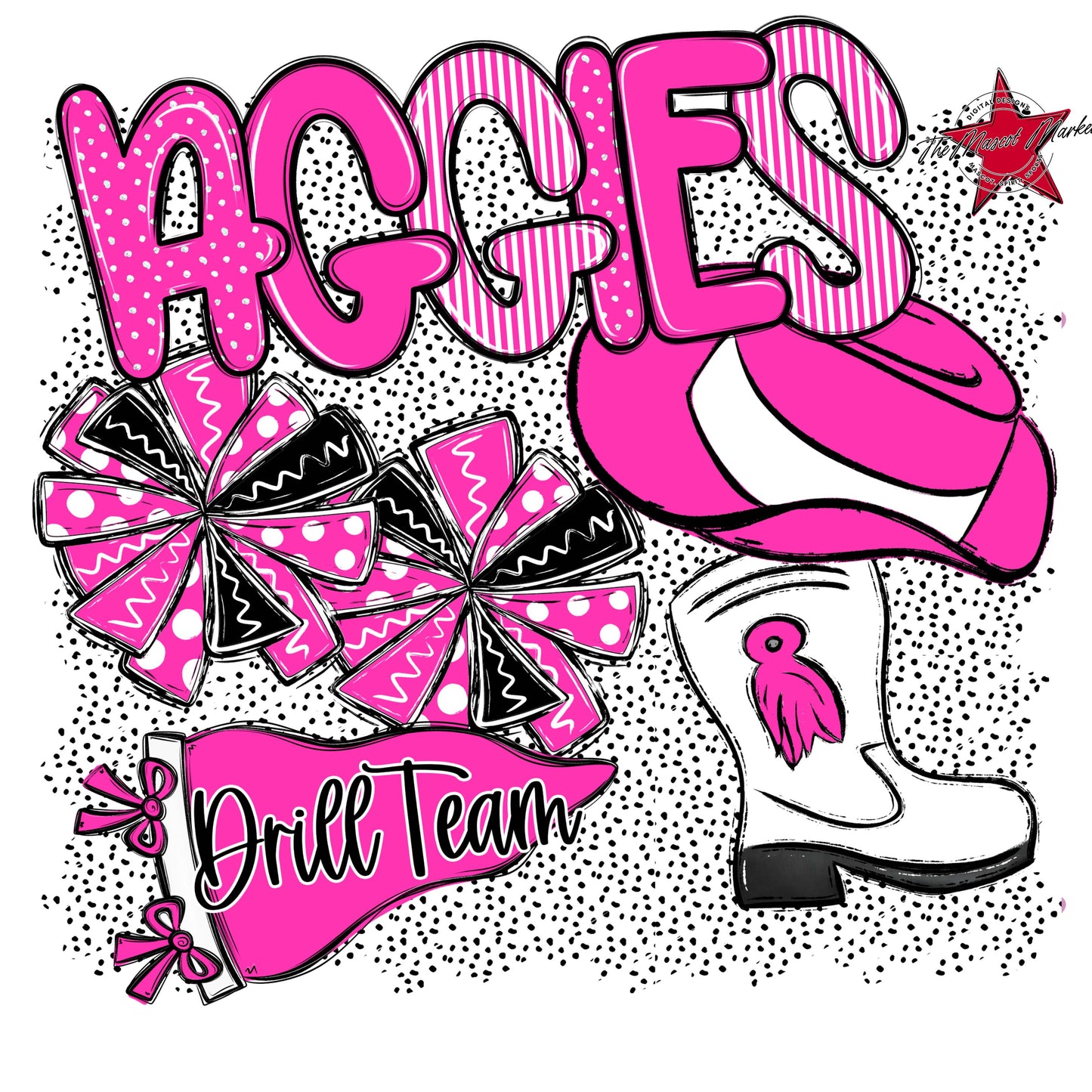 Aggies Drillteam Spirit-Pink