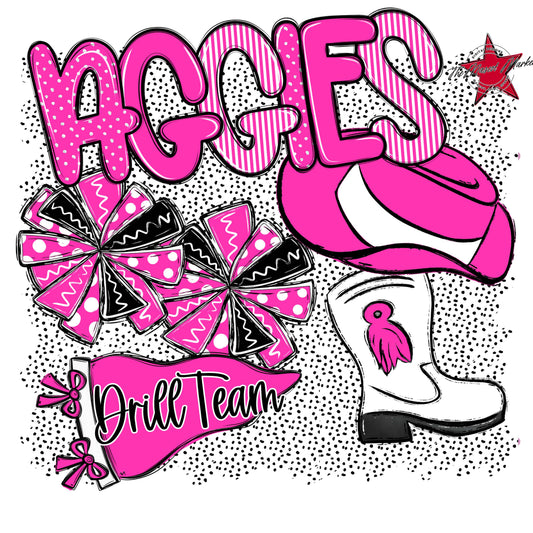 Aggies Drillteam Spirit-Pink