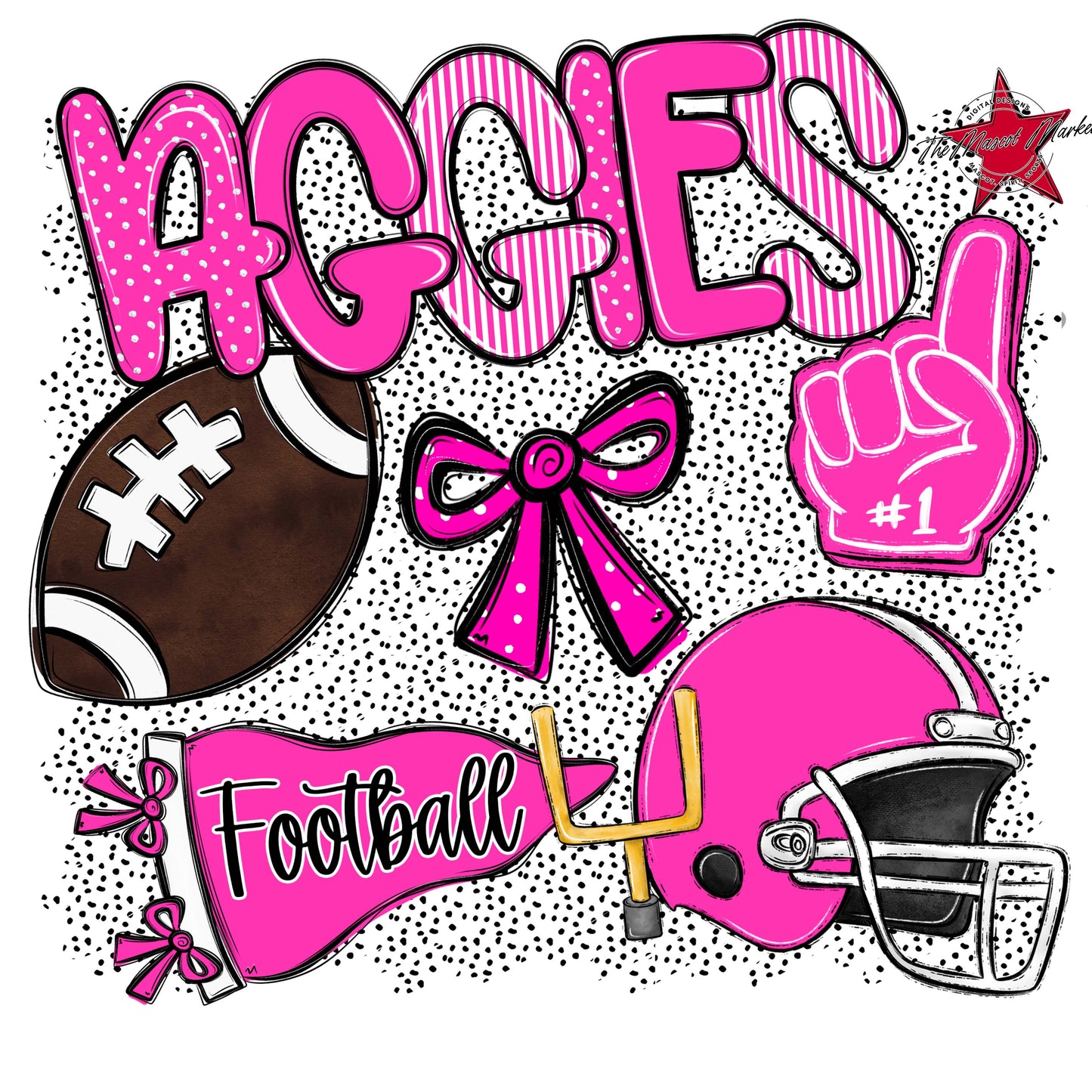 Aggies Football Spirit-Pink