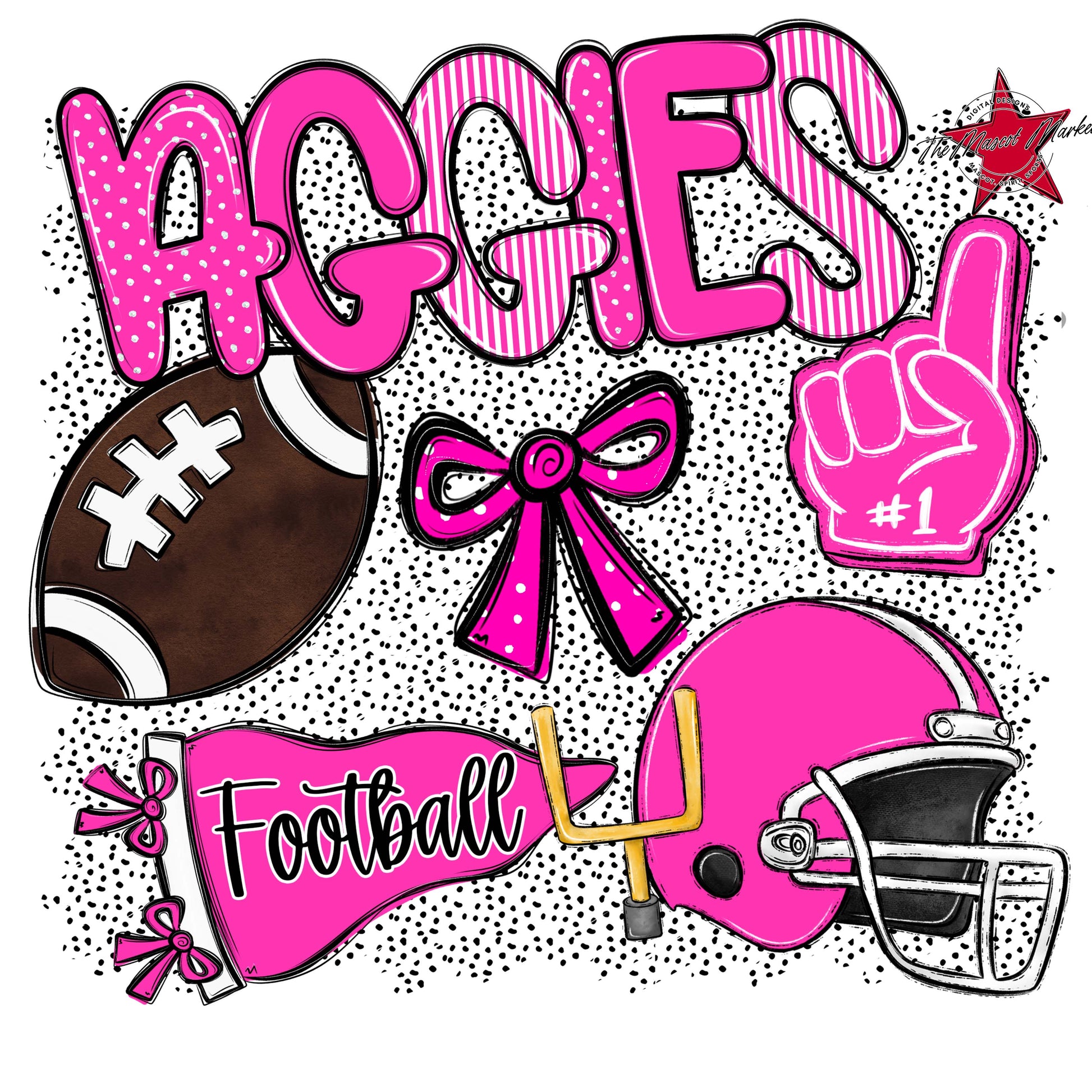 Aggies Football Spirit-Pink