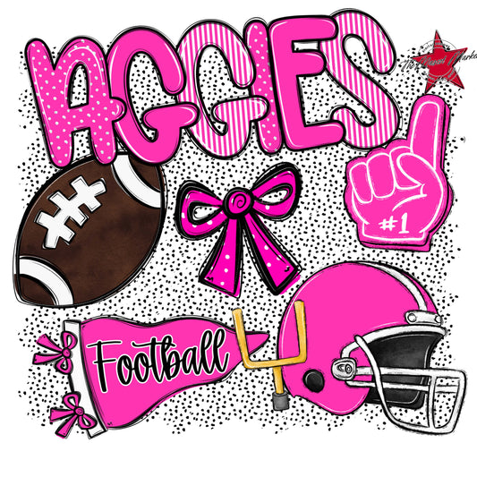 Aggies Football Spirit-Pink