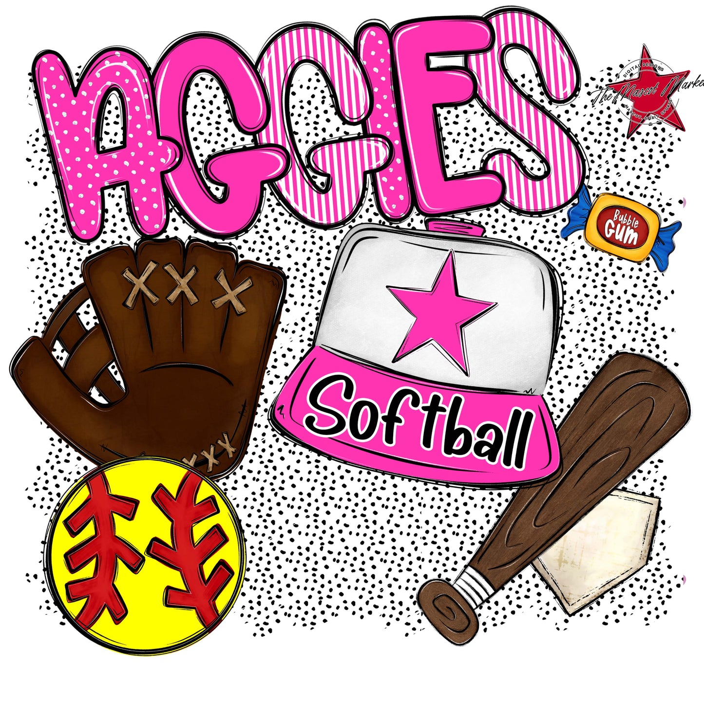 Aggies Softball Spirit-Pink