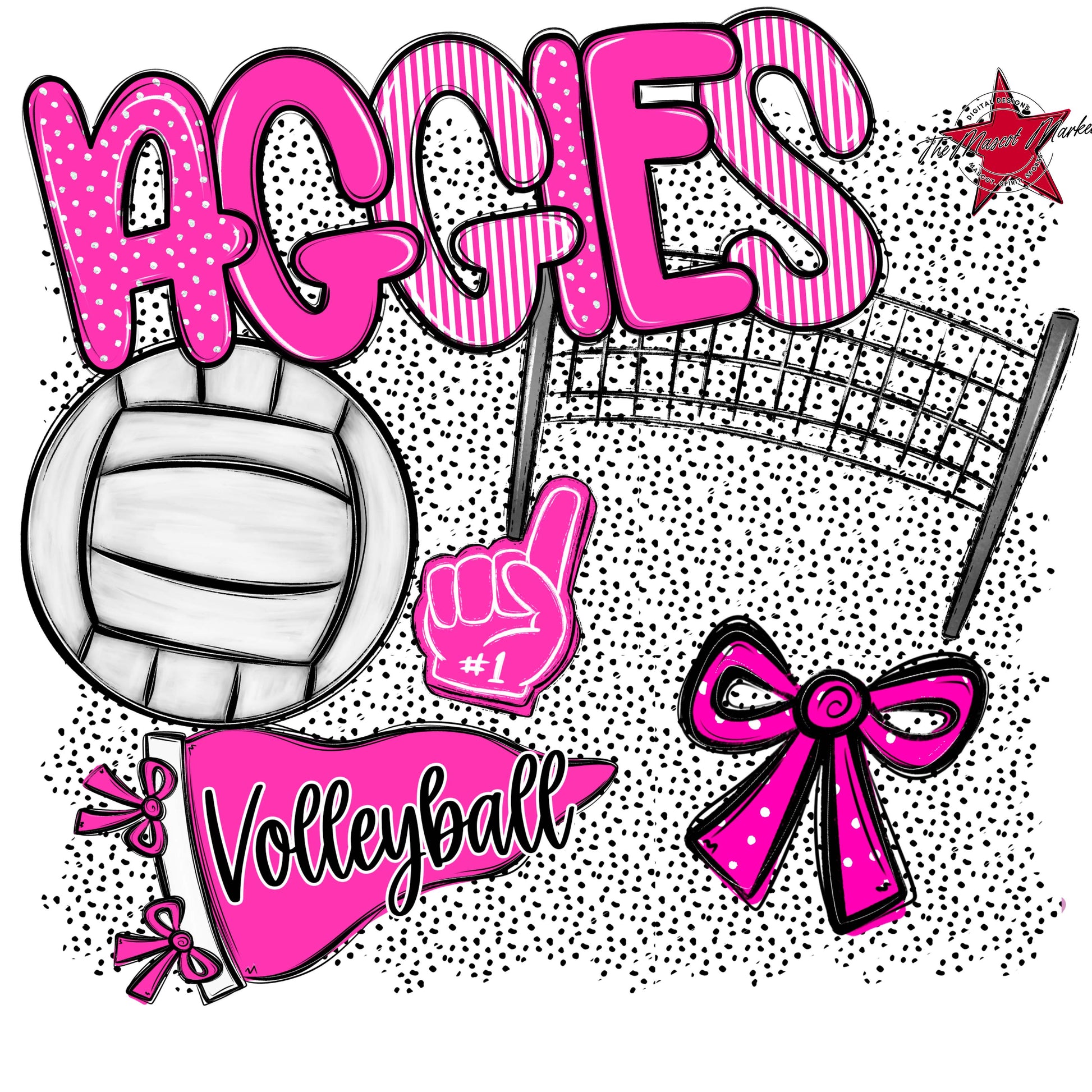 Aggies Volleyball Spirit-Pink