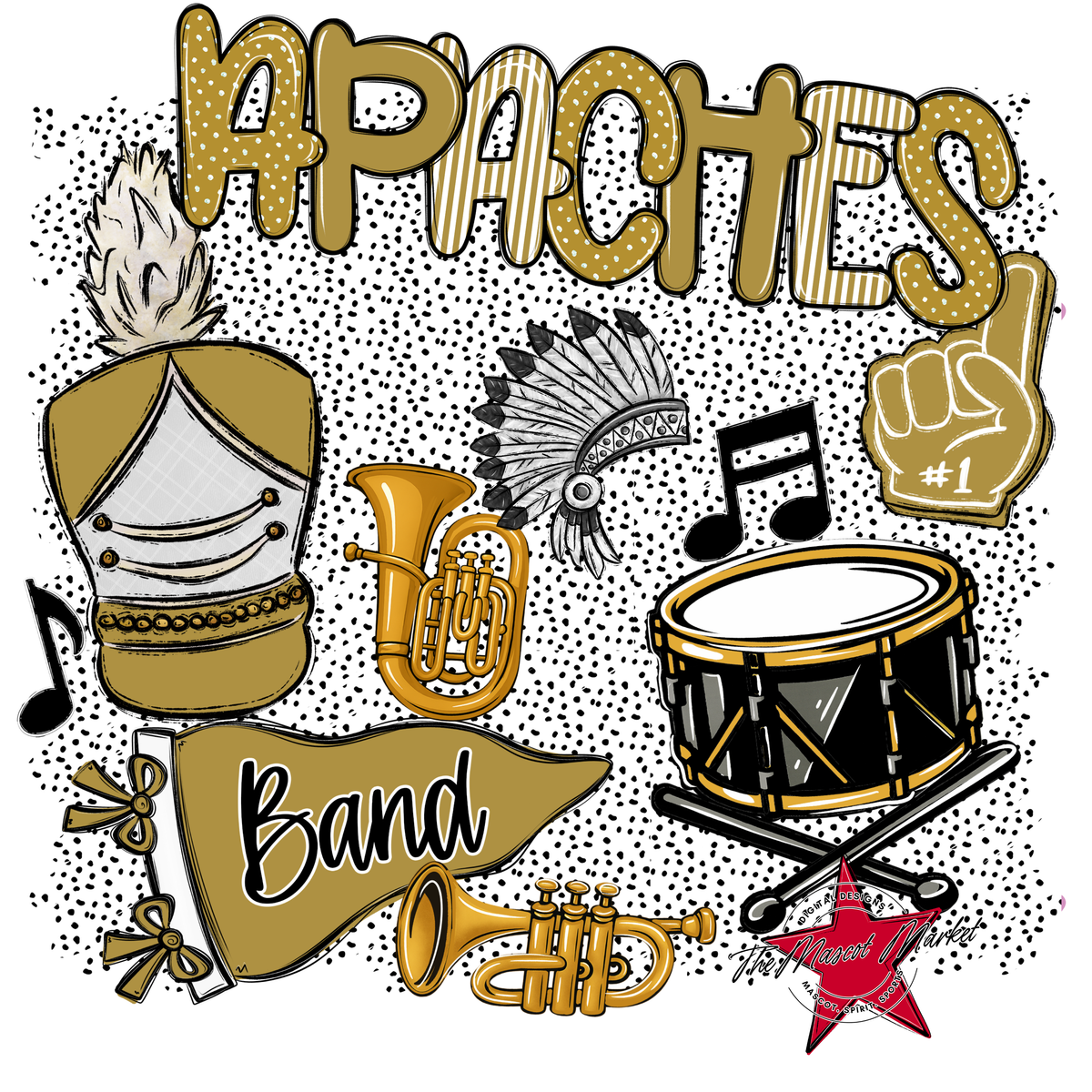 Apaches Band Spirit-Gold
