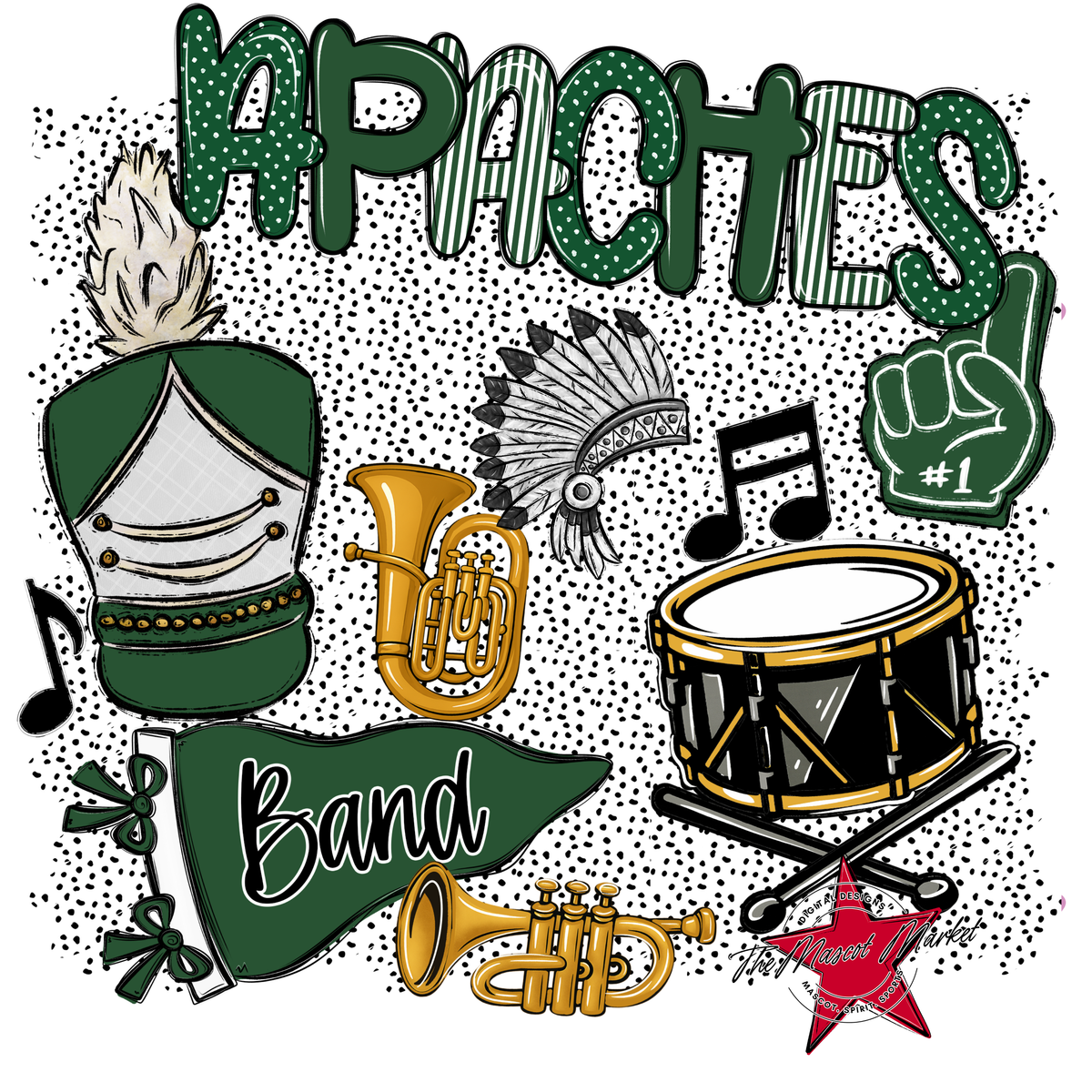 Apaches Band Spirit-Green