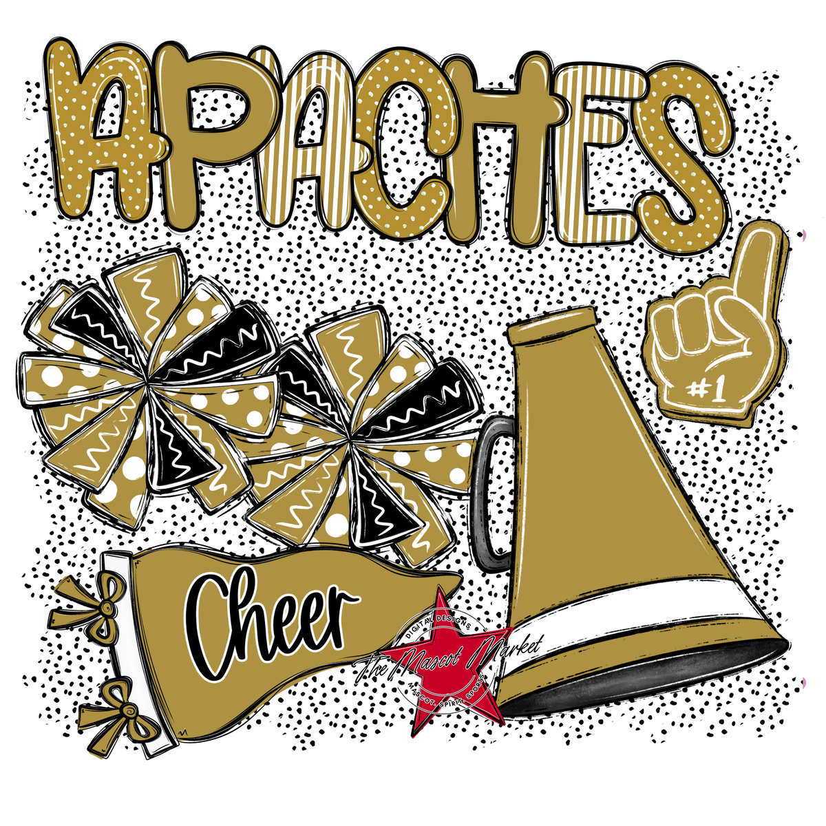 Apaches Cheer Spirit-Gold