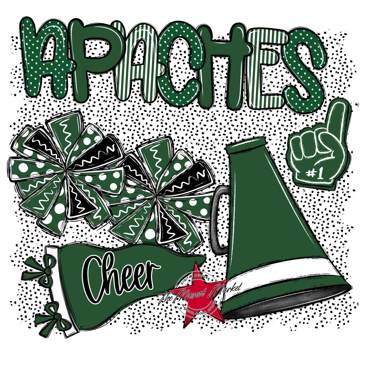 Apaches Cheer Spirit-Green