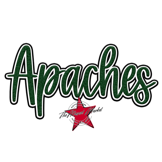 Apaches Chenille Patch-Green