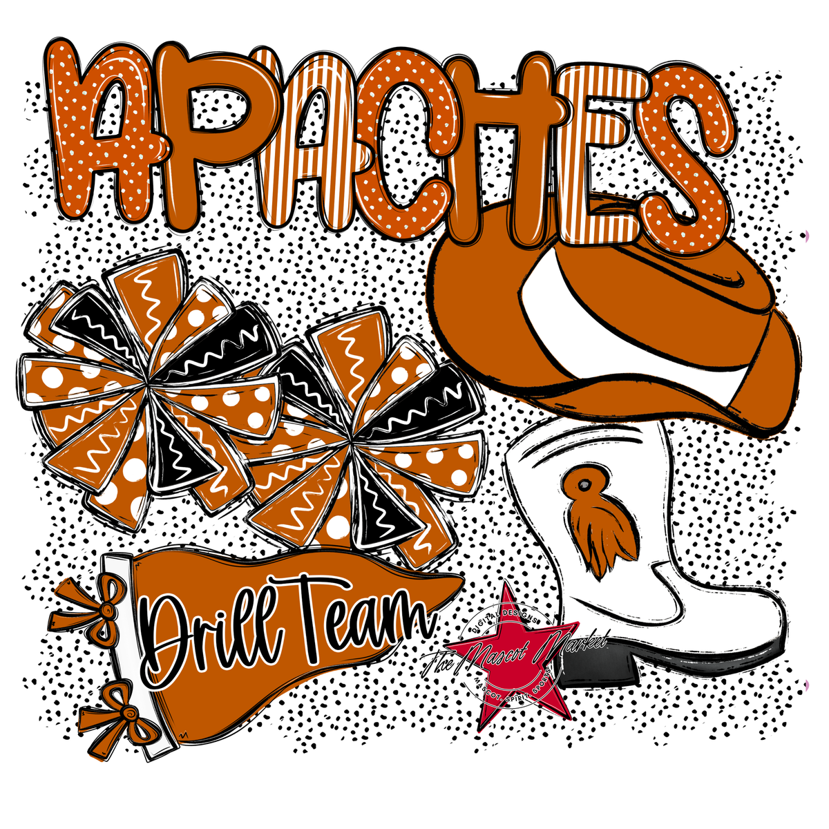Apaches Drillteam Spirit-Burnt Orange