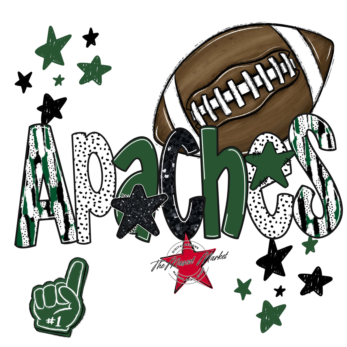 Apaches Football Scrape-Green