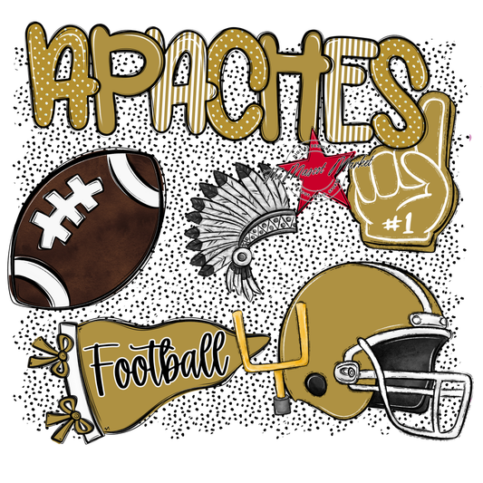 Apaches Football Spirit-Gold