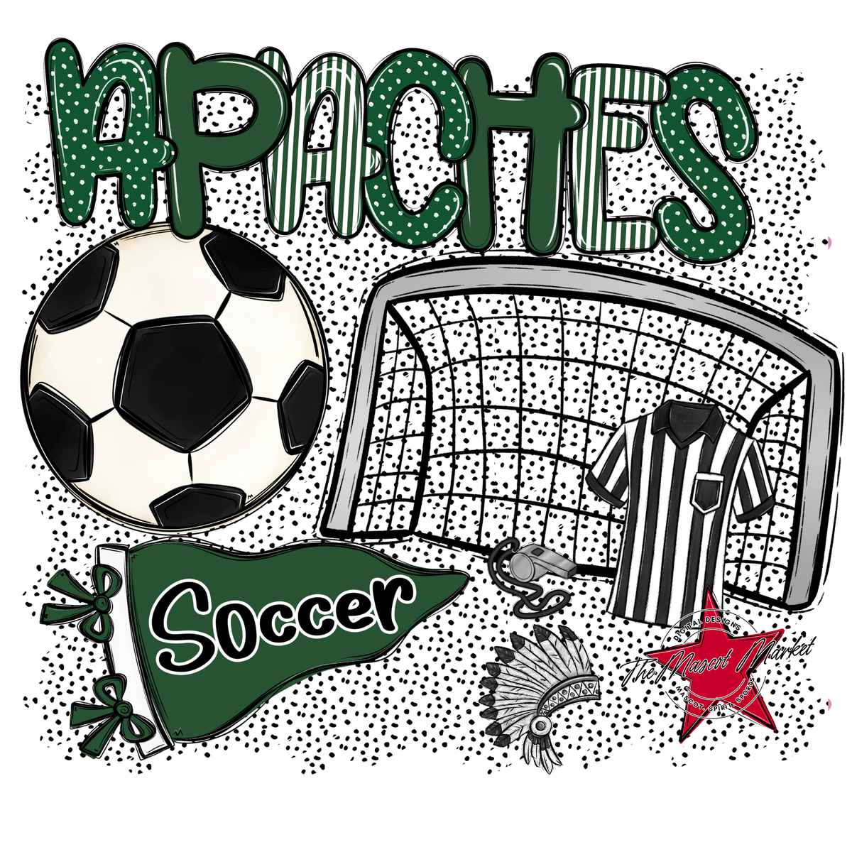 Apaches Soccer Spirit-Green