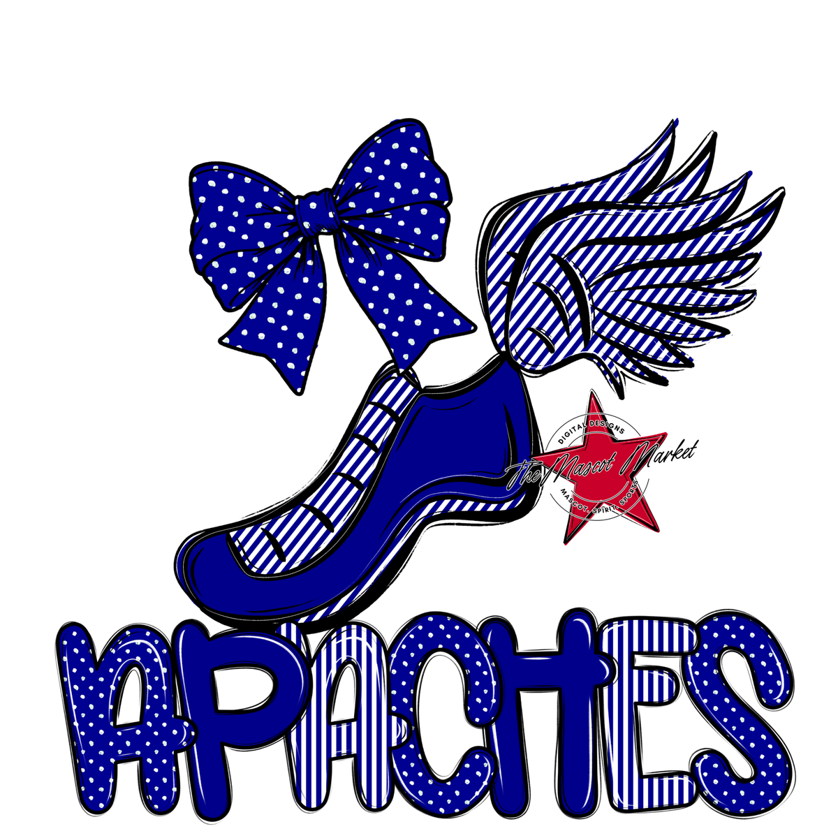 Apaches Track Spirit Design-Blue