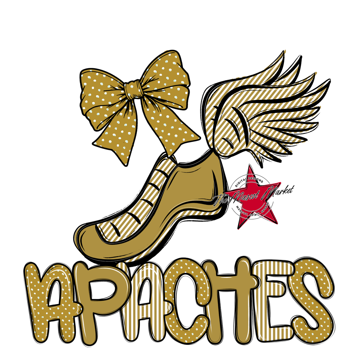 Apaches Track Spirit Design-Gold