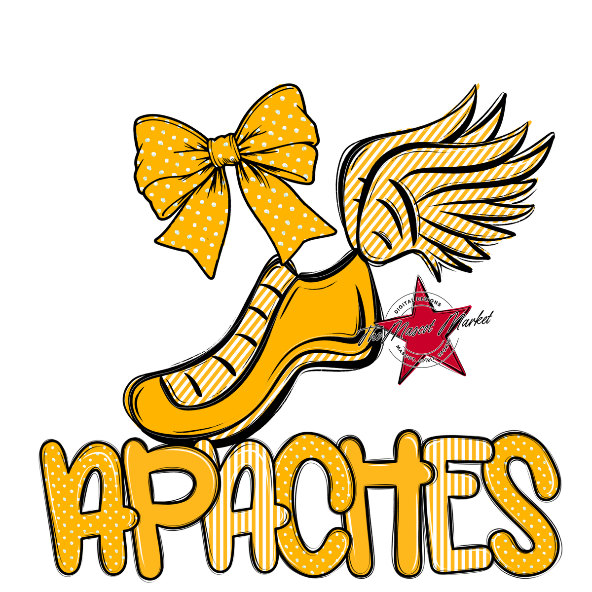 Apaches Track Spirit Design-Yellow