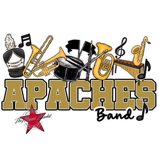 Apaches Varsity Band-Gold