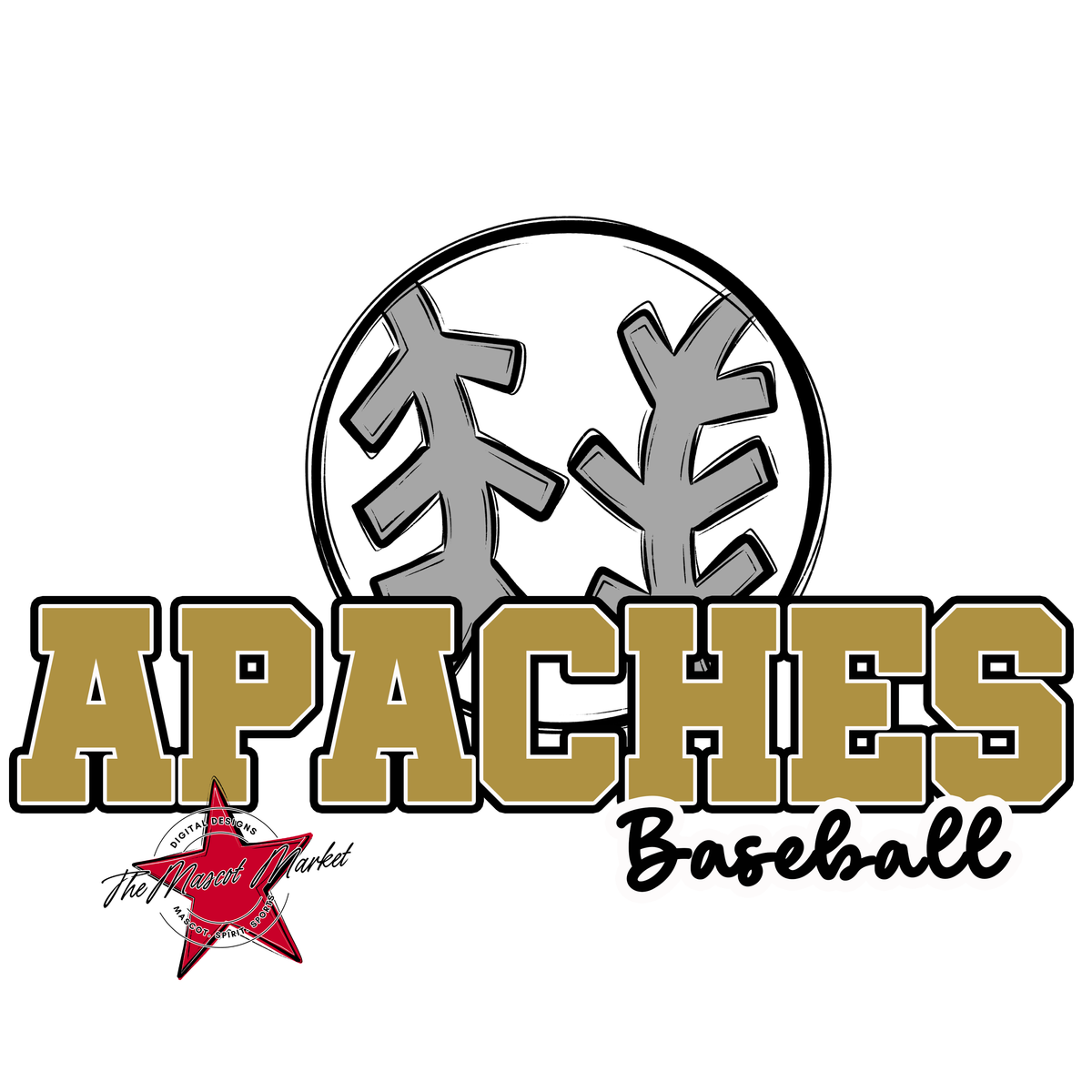 Apaches Varsity Baseball-Gold