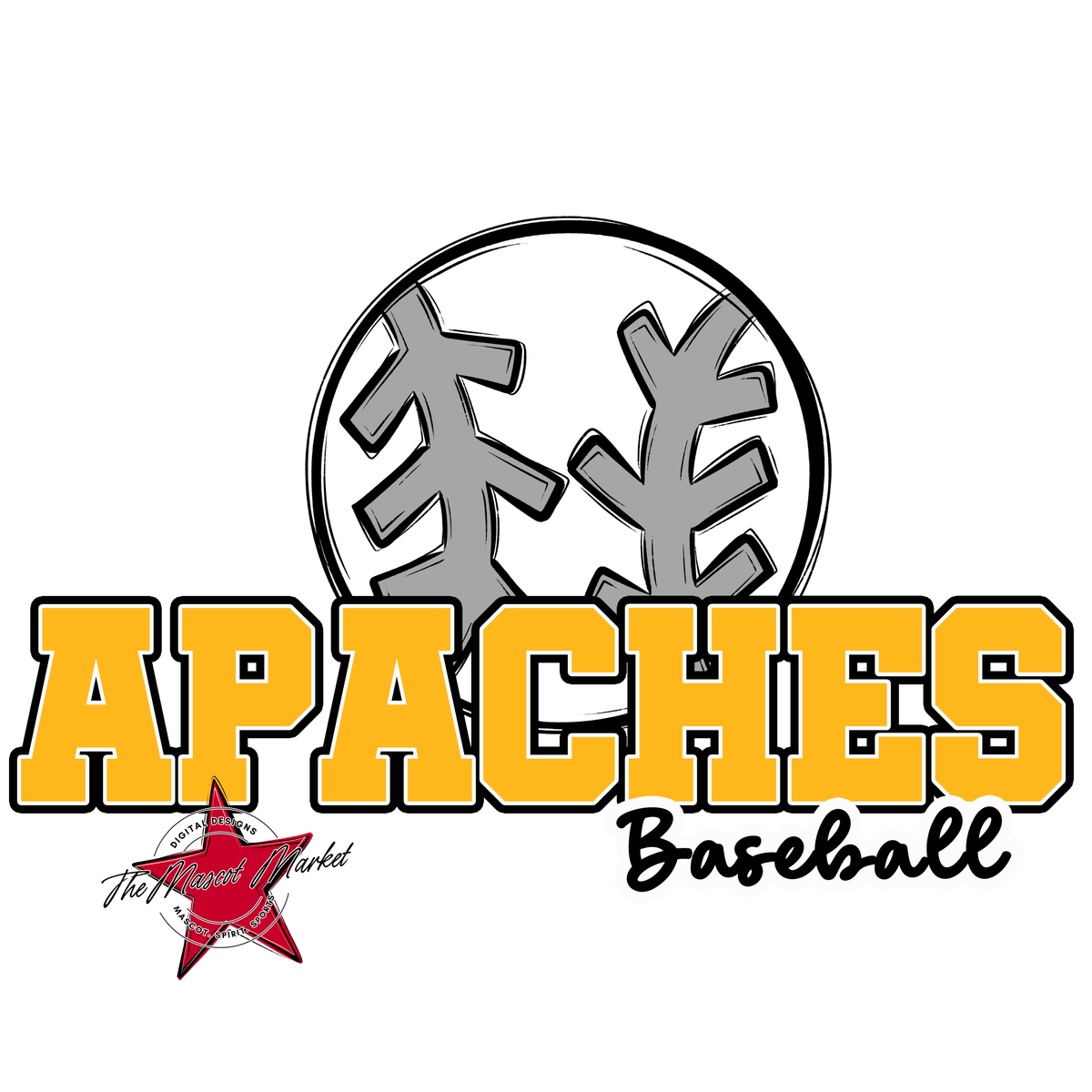 Apaches Varsity Baseball-Yellow