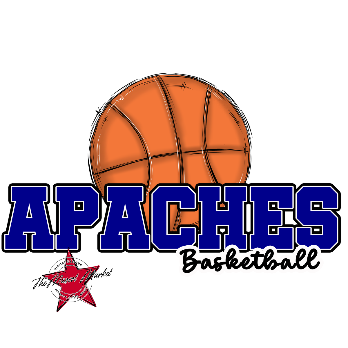 Apaches Varsity Basketball-Blue