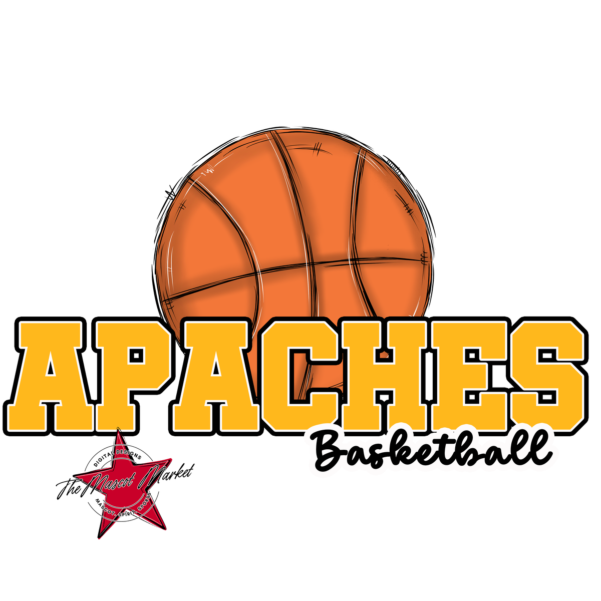 Apaches Varsity Basketball-Yellow