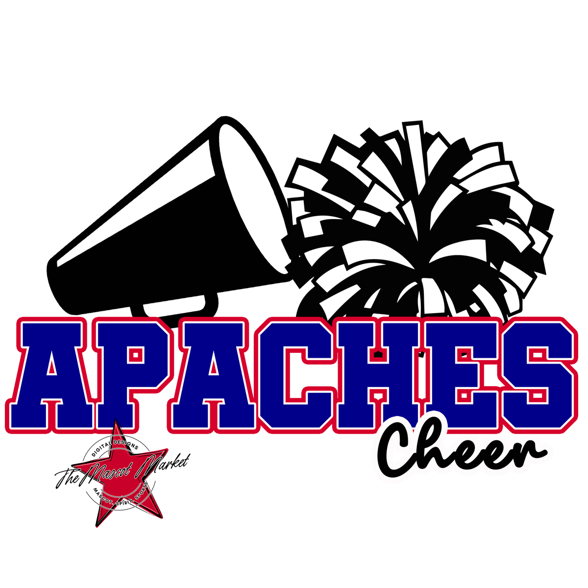 Apaches Varsity Cheer-Blue & Red