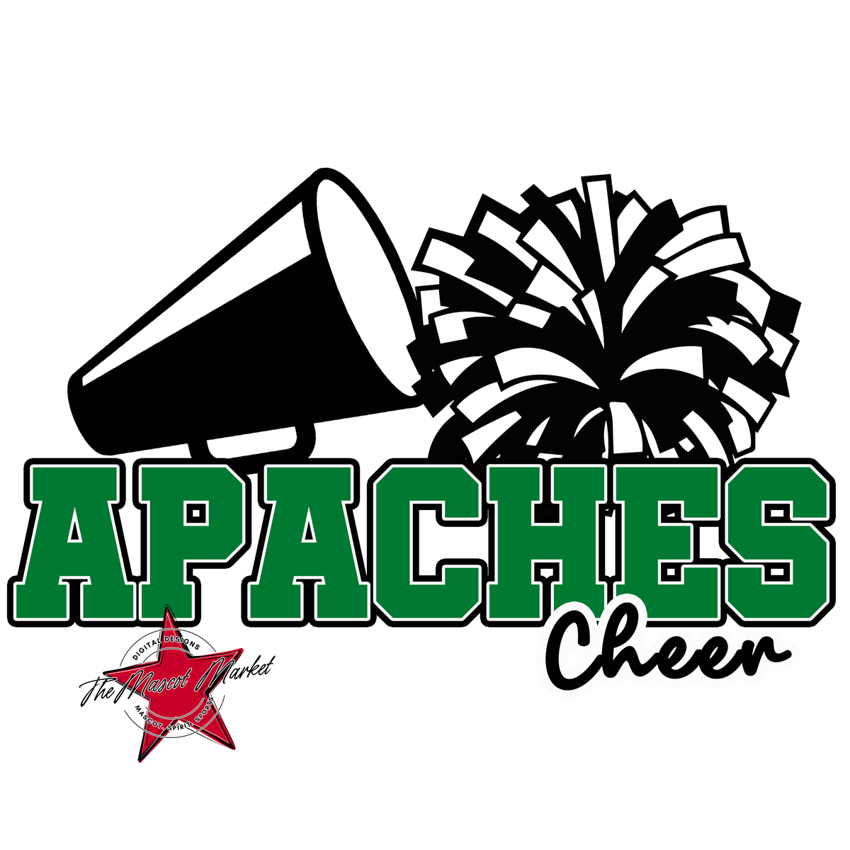 Apaches Varsity Cheer-Kelly Green