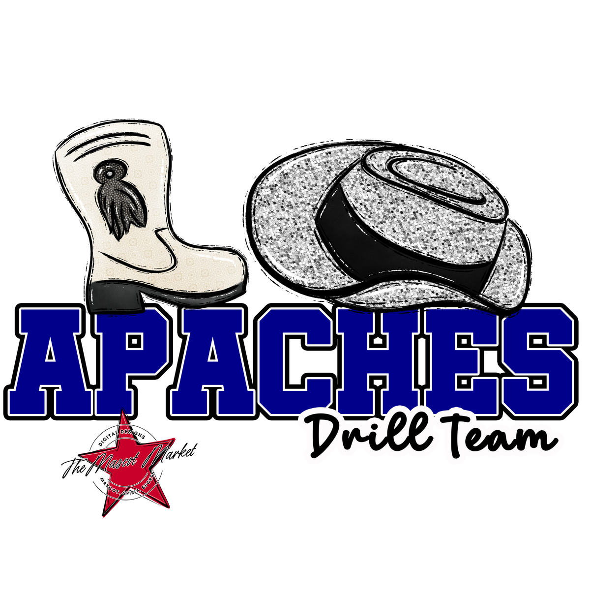 Apaches Varsity Drillteam-Blue