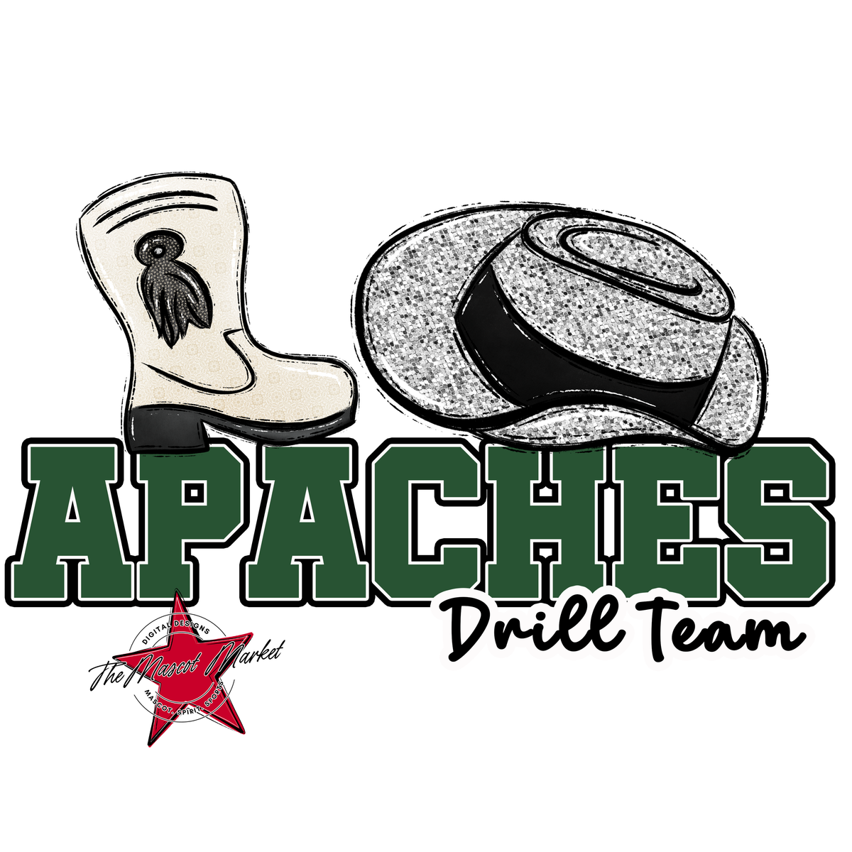 Apaches Varsity Drillteam-Green