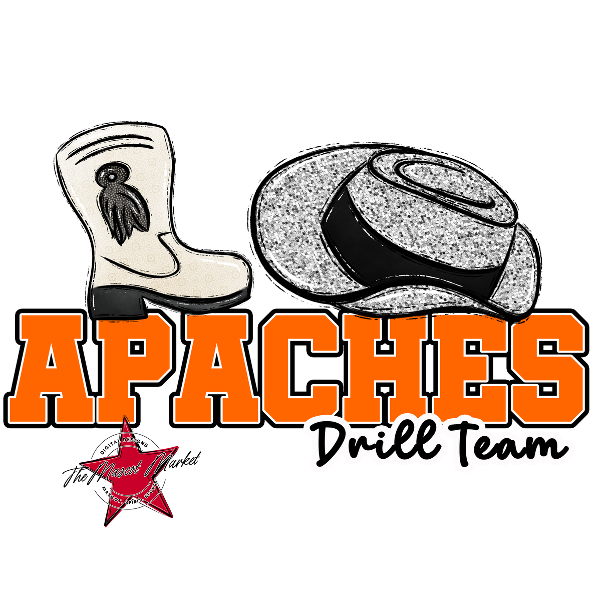 Apaches Varsity Drillteam-Orange