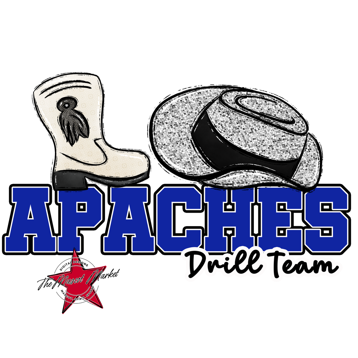 Apaches Varsity Drillteam-Royal Blue