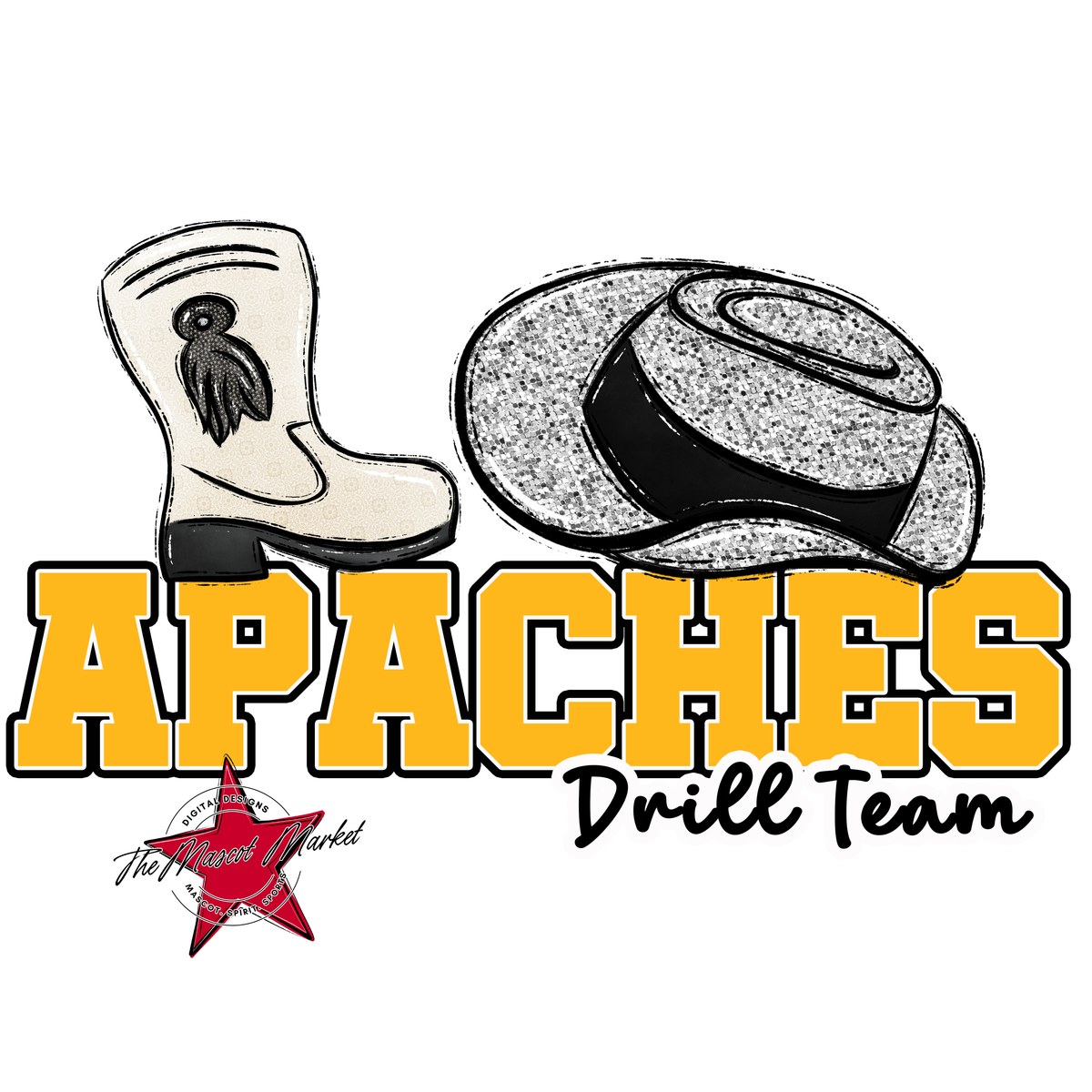 Apaches Varsity Drillteam-Yellow