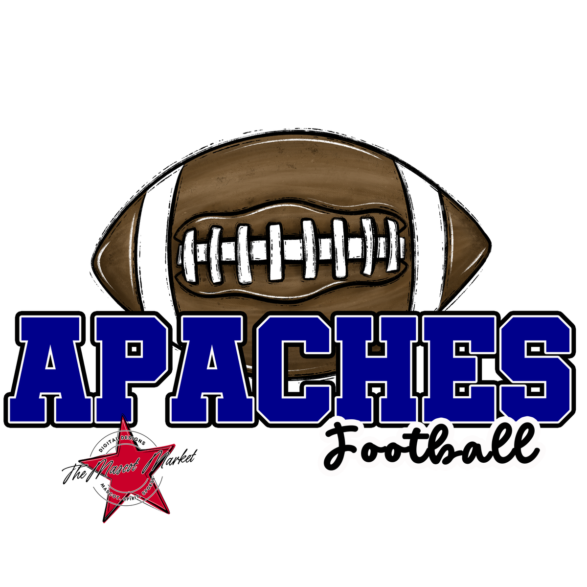 Apaches Varsity Football-Blue