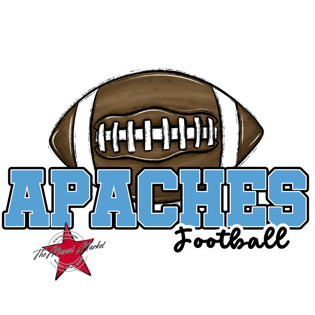 Apaches Varsity Football-Carolina Blue
