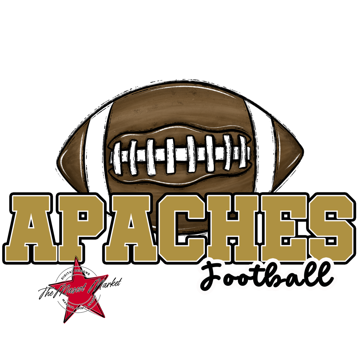 Apaches Varsity Football-Gold