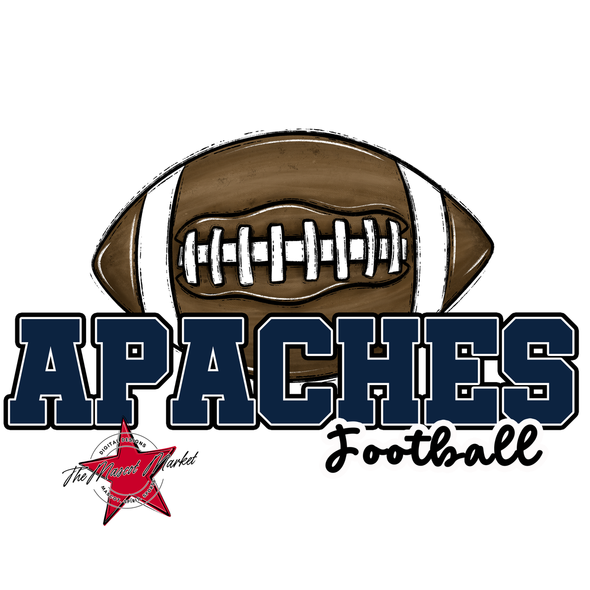Apaches Varsity Football-Navy