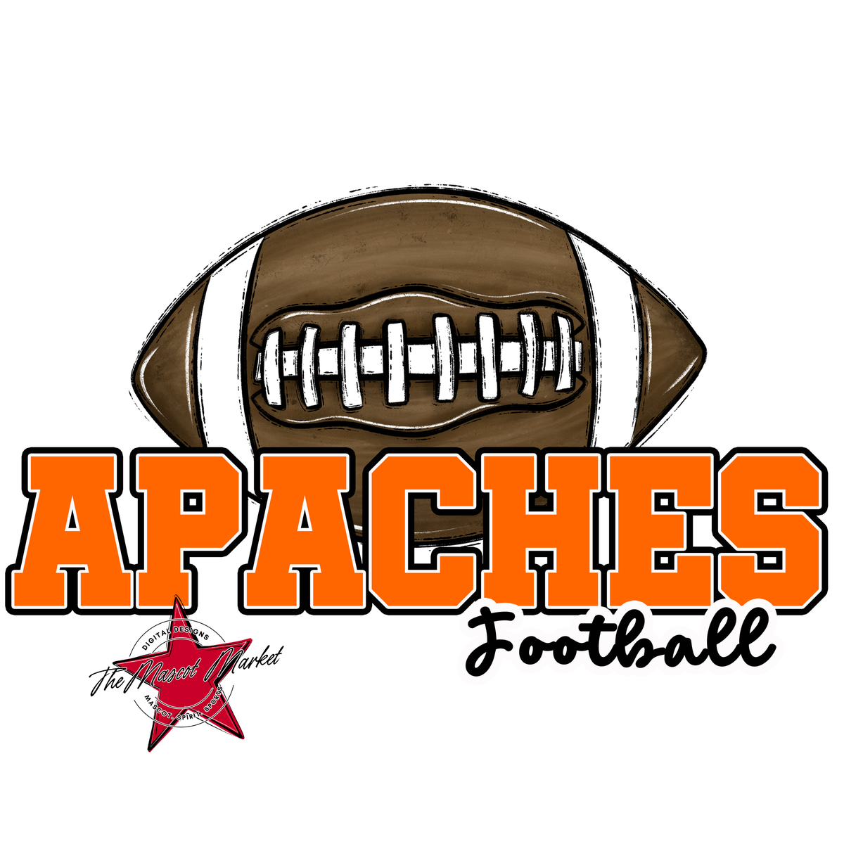 Apaches Varsity Football-Orange
