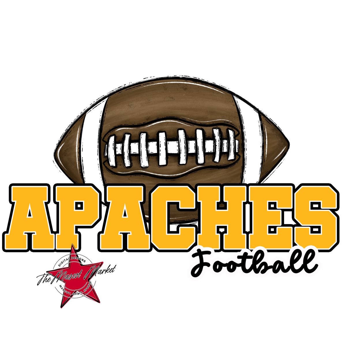 Apaches Varsity Football-Yellow