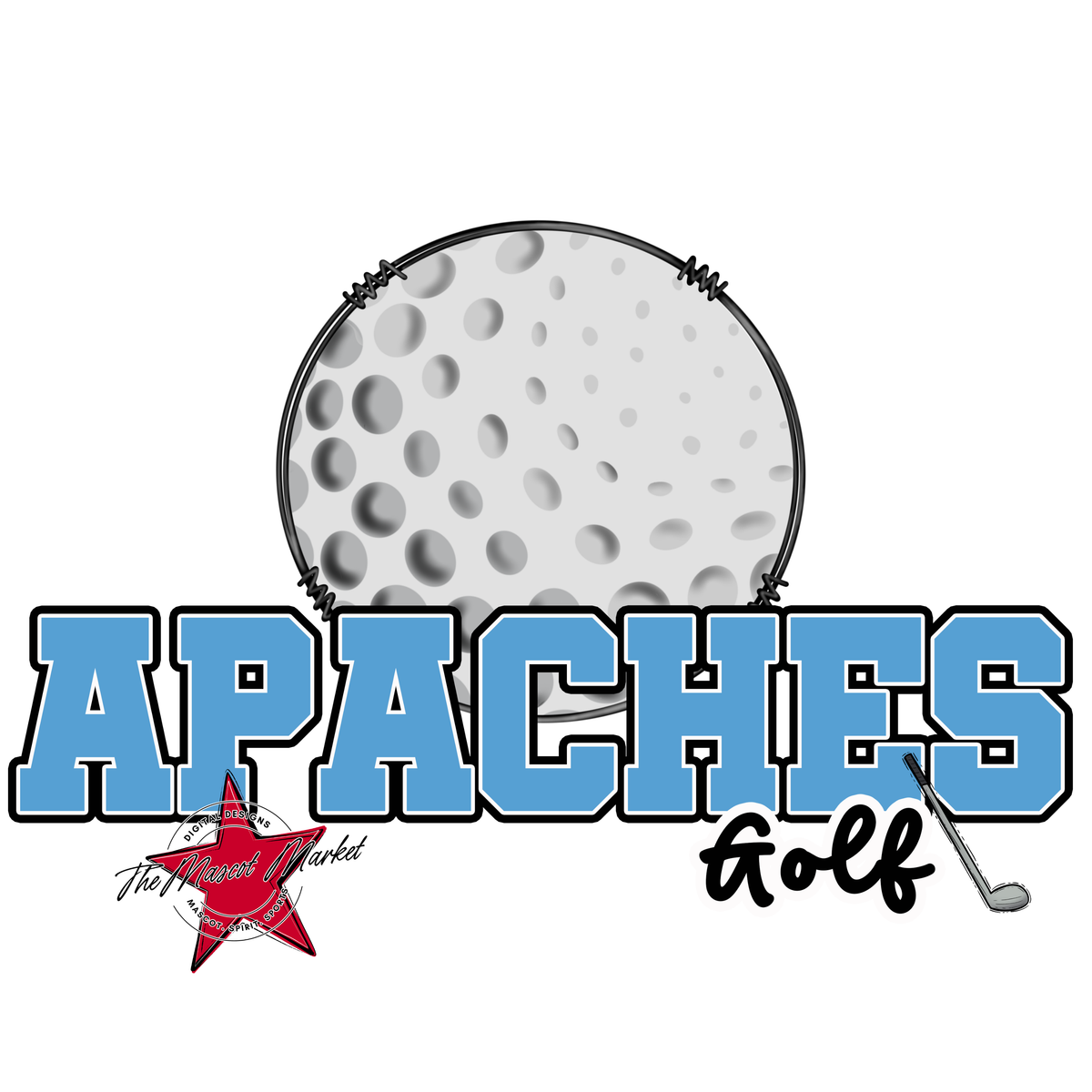 Apaches Varsity Golf-Carolina Blue