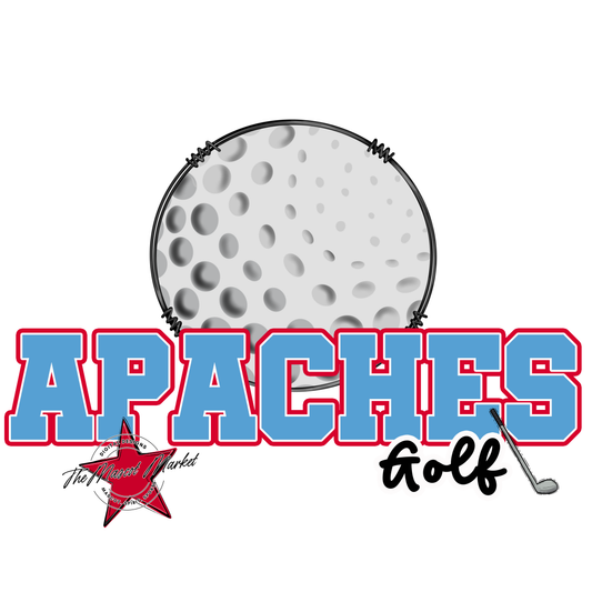Apaches Varsity Golf-Carolina Blue & Red