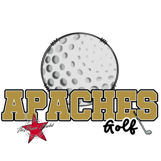 Apaches Varsity Golf-Gold