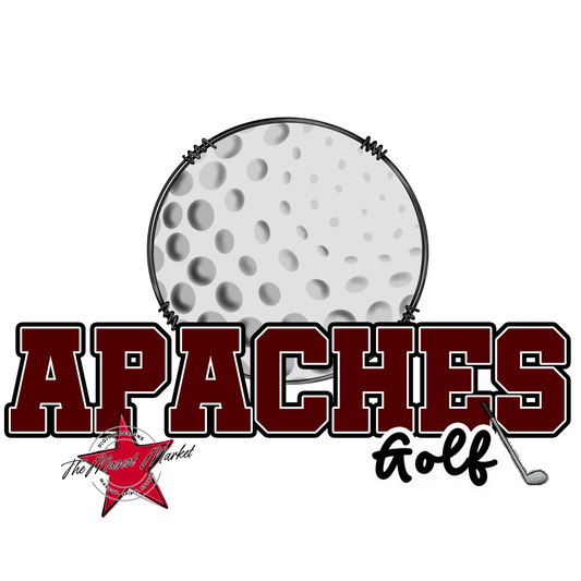 Apaches Varsity Golf-Maroon