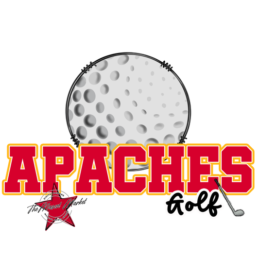 Apaches Varsity Golf-Red & Yellow