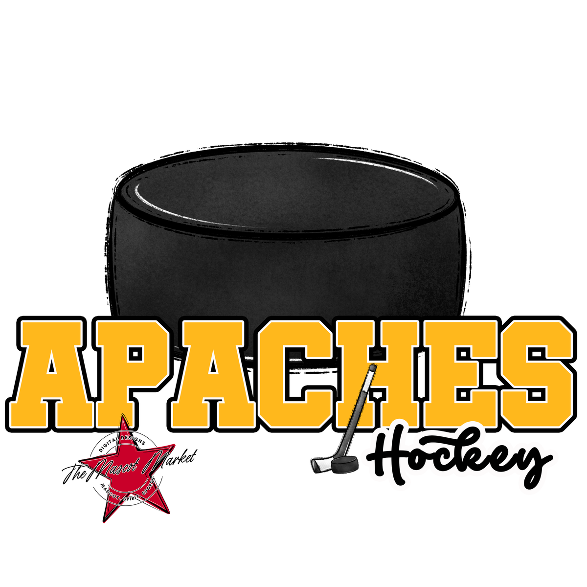 Apaches Varsity Hockey-Yellow